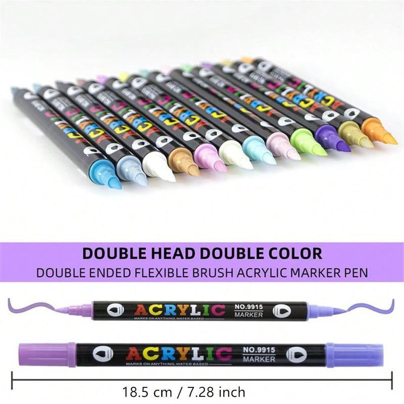 🎅🌟Christmas Sale 50% OFF!!🎄🌈Dual Tip Acrylic Paint Pen Marker