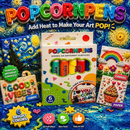 🎁🔮Magic Pen – Draw 3D with one stroke!🎄 DIY Bubble Popcorn Drawing Pens& Buy 3 Pay 2 🔥