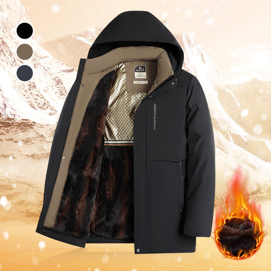 🔥2025 Hot Sale🔥Men’s Thermal Hooded Parka Coat