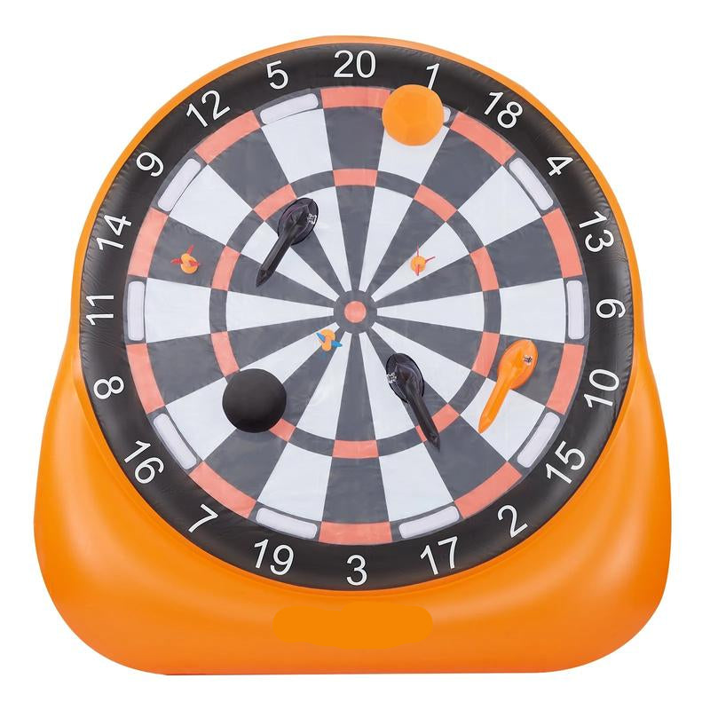 🎯⚽️Inflatable soccer dartboard, giant soccer dartboard, comes with 2 soccer balls and air pump, can be set up in 3 minutes, ideal for large garden games.