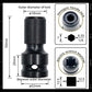 📢📢50% OFF !! ⏰ 1/4" Hex Shank Socket Converter – 1/2" to 1/4", Quick Release ⚙️