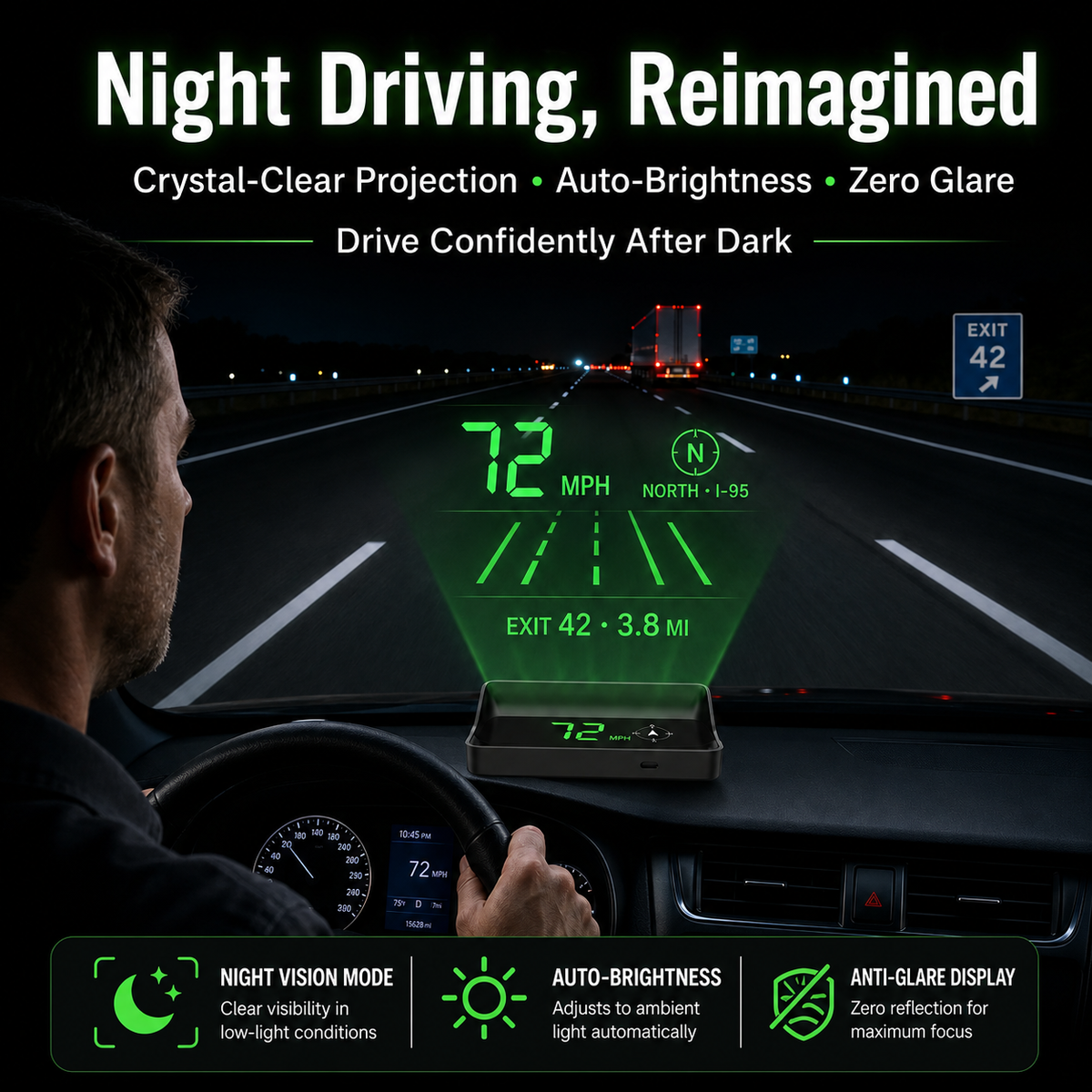 🚗50% OFF NOW! Head-Up Display Car GPS Digital Speedometer