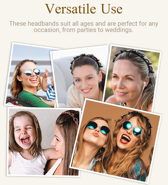🌸 50% OFF! ✨ 2-in-1 Braided Hairband with Hair Clips – Non-Slip Toothed Headband with Multi-Clip Top Rail for Quick 30-Second Bangs Styling & Flyaway Control, Ultra-Flexible Break-Resistant Eco-Resin – for Women Girls Teens & Kids 🎀