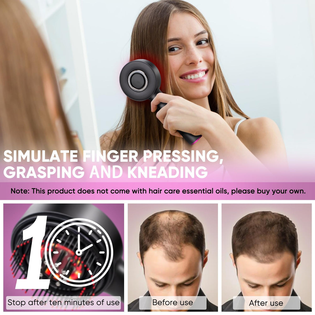 2026 HOT SALE 💥 Electric Guided Liquid Conditioning Hair Massage Comb
