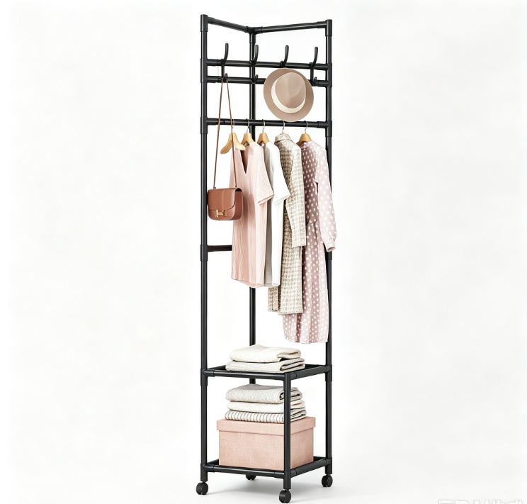 Space-Saving Garment Rack