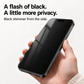 Black Shimmer Privacy Tempered Glass Screen Protector for iPhone