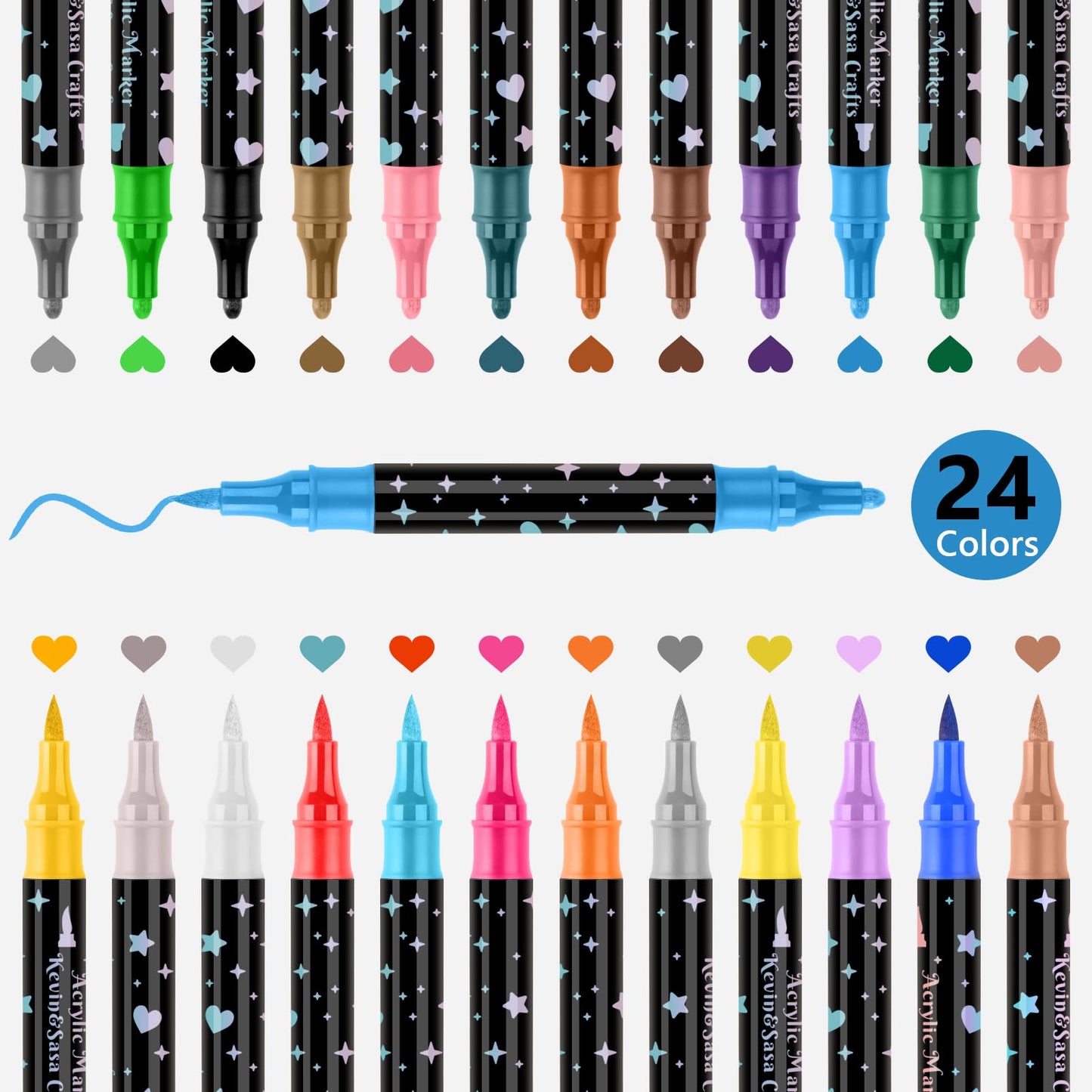 🔥This Week's Special Price:£7.99!!✨🎁Dual-Tip Glitter Marker Pen