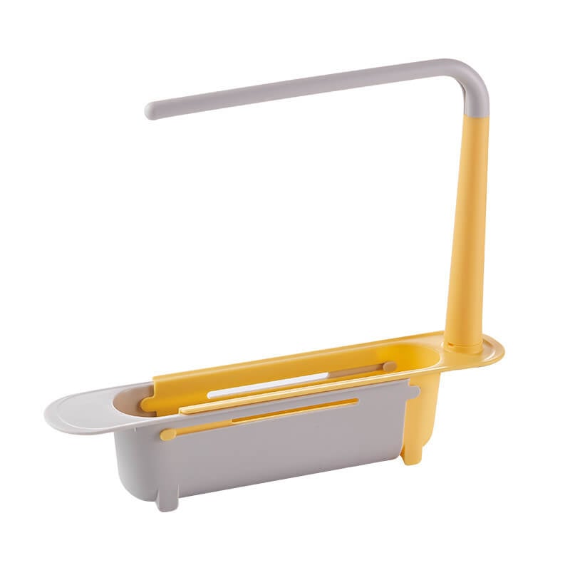 🧽 No-Drill Sink Organiser – Telescopic Stainless Steel Rack with Towel Bar & Drain Holes. 50% Off. UK Stock
