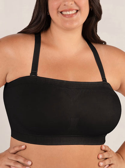 ⛱️Last Day Special Price ￡16.98!!🤩🔥Convertible Strapless Bandeau Bra with Wireless Comfort, Anti-Slip Grip & Removable Straps