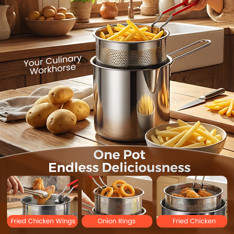 🔥LAST DAY SALE 49% OFF🎁304 Stainless Steel Multifuntional Fryer