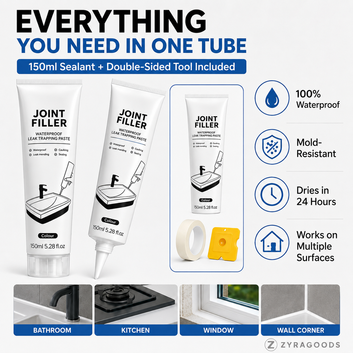 ✨Buy 2 Get 1 Free✨Multi-Purpose Waterproof Joint Filler