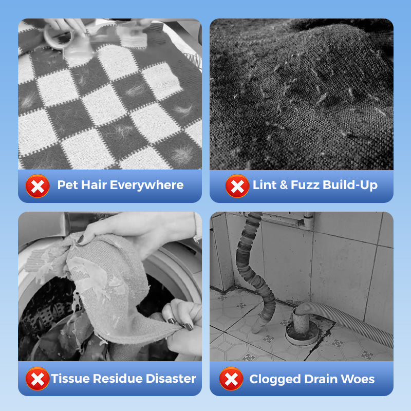 🧺BUY 1 GET 2 FREE🧼Floating Lint Mesh Bag – Catches hair & lint, reusable, protects washing machine & drain🚿✨