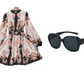 🌸 Timeless Elegance – Romantic Floral Print High Neck Mini Dress🌷