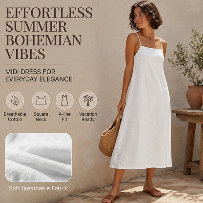 👗 LIMITED-TIME 50% OFF! ✨ Women's Casual Solid Color Slip Dress