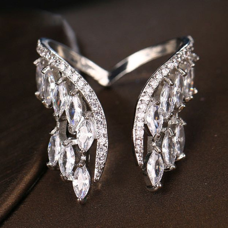 ✨New Year Offer💖✨Ring And Bracelet In Alloy With Angel Wings