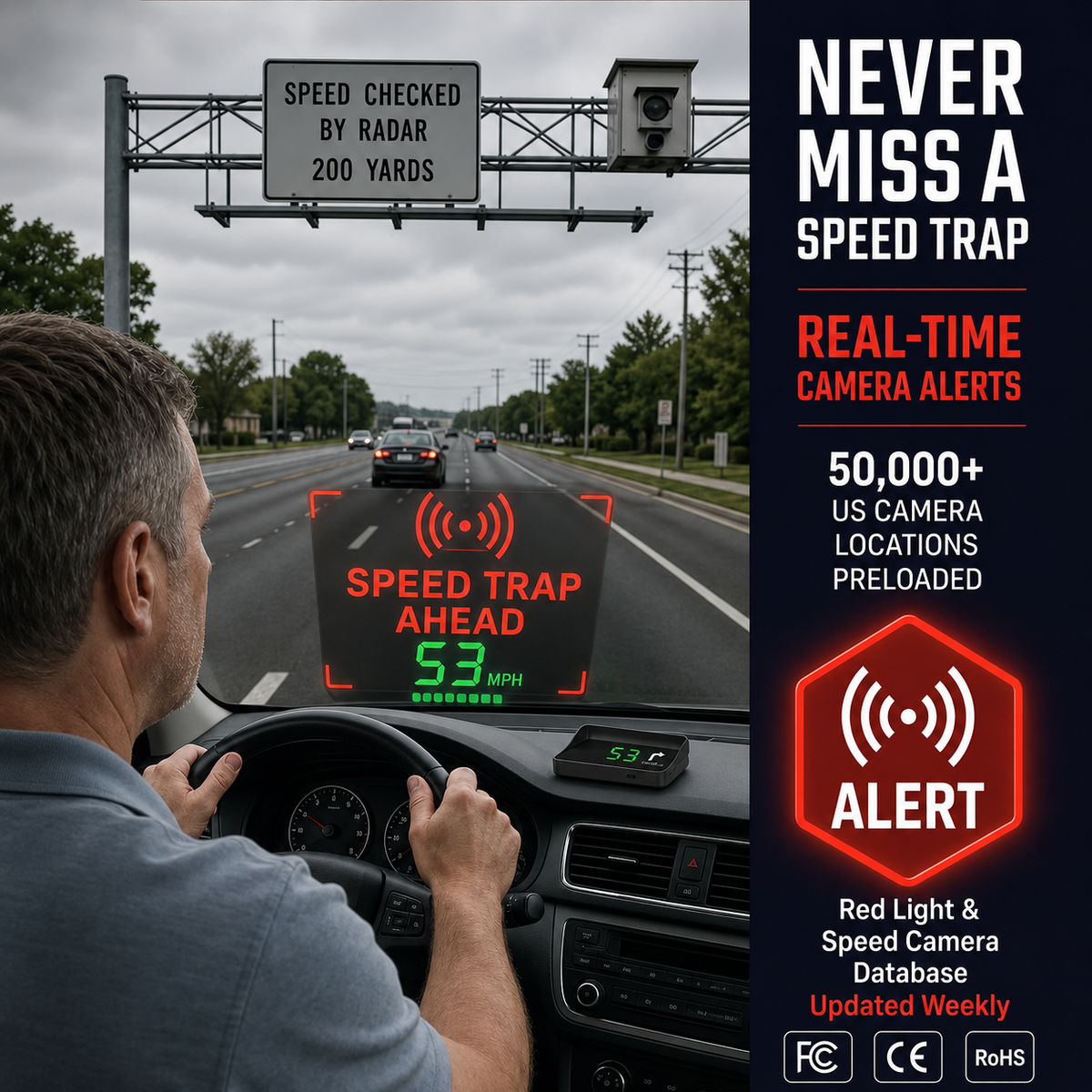 🚗50% OFF NOW! Head-Up Display Car GPS Digital Speedometer