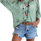 🔥Summer Hot Sale-50% Off!!💕Womens Bohemian-Inspired Beige Crochet Top with V-Neck