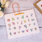 Magnetic Letter Tracing Board, 2-in-1 Double-Sided ABC Magnets for Kids Ages 3-5, Uppercase & Lowercase Letter Writing Practice - Preschool Learning Toys, Road Trip Car Activities for Toddlers, Learning Education Toys,back to school