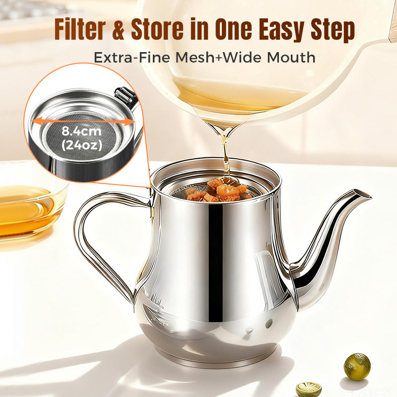 Stainless Steel Oil Filter Pot