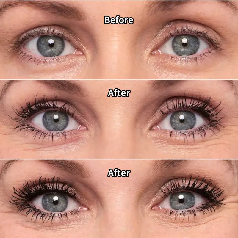 🥳🥳BUY 1 GET 1 FREE:￡8.99!!💞50K+ SOLD!👁️✨✨ Waterproof Fiber Mascara - Intense Length & Curl with Enriched Fibers for Clump-Free Volume All Day 🌟💖💃