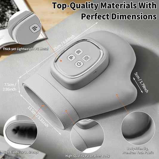💆 Soothe Tired Hands & Wrists – Air Compression Massager with 3 Modes, 5 Intensities & Auto Timer. 50% Off