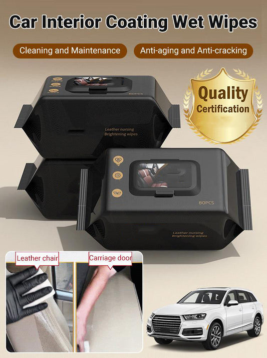 🔥2026 New Arrival🔥 Car Interior Coating Wet Wipes