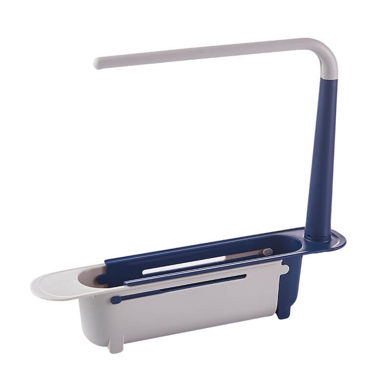 🧽 No-Drill Sink Organiser – Telescopic Stainless Steel Rack with Towel Bar & Drain Holes. 50% Off. UK Stock