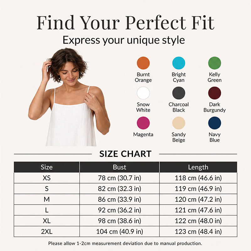👗 LIMITED-TIME 50% OFF! ✨ Women's Casual Solid Color Slip Dress