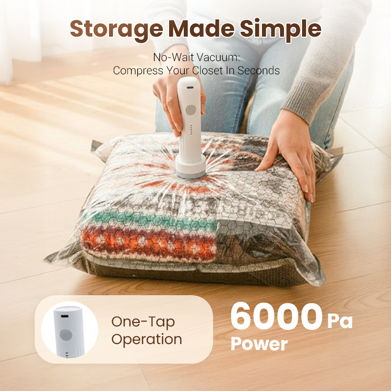 🔥 Travel Vacuum Storage Bags & Portable Pump Set