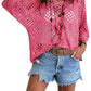 🔥Summer Hot Sale-50% Off!!💕Womens Bohemian-Inspired Beige Crochet Top with V-Neck