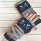 ⚡⚡Christmas Hot Sale 50% OFF!🔥Warm and Cuddly🧤Women's Knitted Fingerless Gloves with Cute Cat Pattern🐱