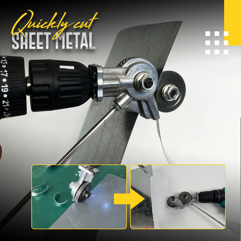 🔩 50% OFF NOW! ⚙️ Electric Drill Plate Cutter – Precise & light metal gear cutter – Attaches to any drill, cuts sheet metal without burrs – safe for DIY or workshop use ✂️✨