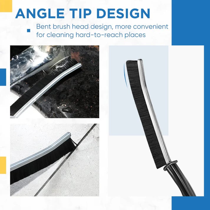 🥳2026 HOT SALE🥳💞50K+ SOLD! 🧹✨ 50% OFF! Gap Brush with Hard Bristles – Cleans dirt from cracks & dead corners. Durable PP bristles, ergonomic handle – perfect for kitchen, bathroom & furniture gaps! 🏠💪