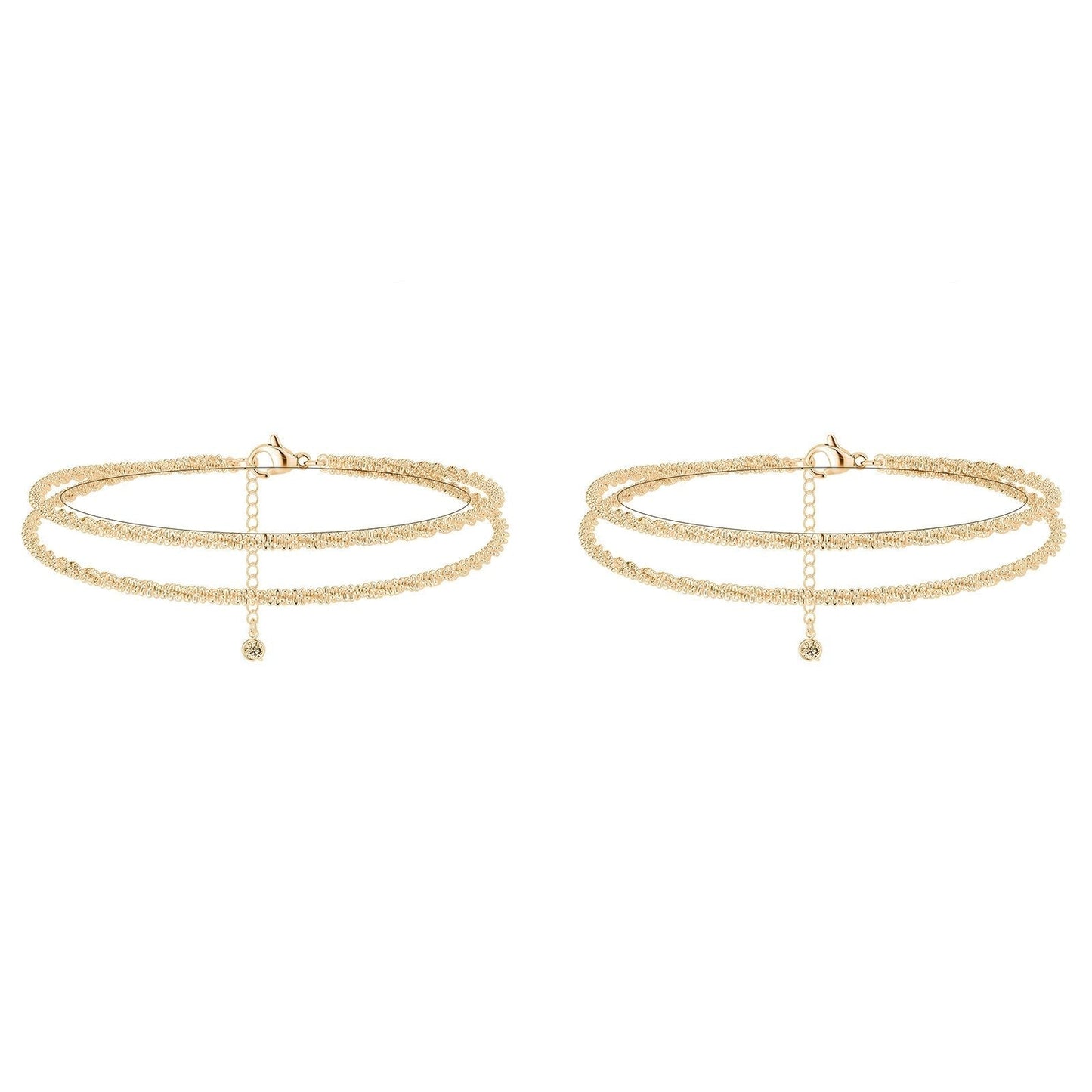 🩷Dainty Layered Waterproof Anklet