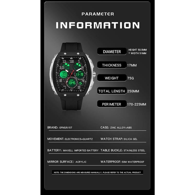 🎁Men's Sporty Luminous Digital Automatic Watch 🚛 Free Shipping