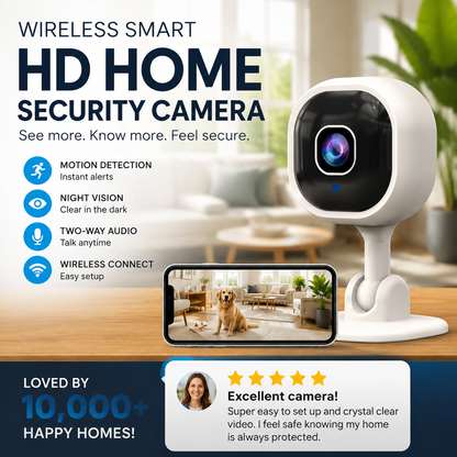 🔥50% Off Hot Sale🚀Wireless Smart HD Home Security Camera ✨
