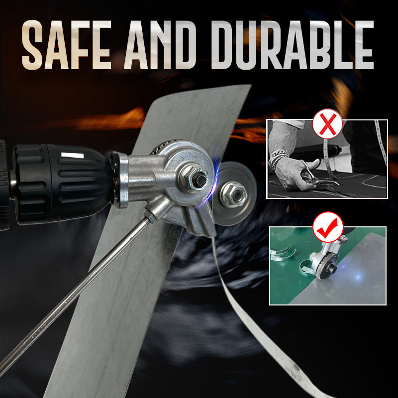 🔩 50% OFF NOW! ⚙️ Electric Drill Plate Cutter – Precise & light metal gear cutter – Attaches to any drill, cuts sheet metal without burrs – safe for DIY or workshop use ✂️✨