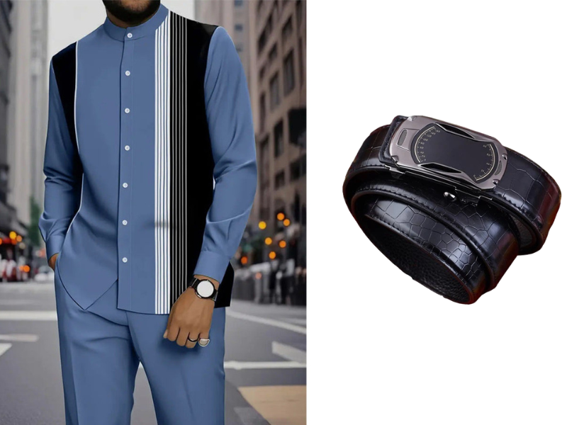 👔 50% OFF NOW! ✨ Men's Striped Shirt & Pants 2-Piece Set – Effortless Style, Comfortable Fit & Perfect for Casual Days 👖