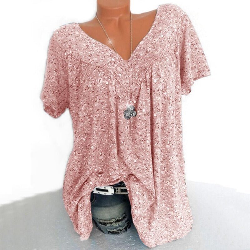 👕 50% OFF NOW! 🌸 Spring Fashion Print Short Sleeve – Lightweight Fabric, Vibrant Prints & Casual Fit 👚