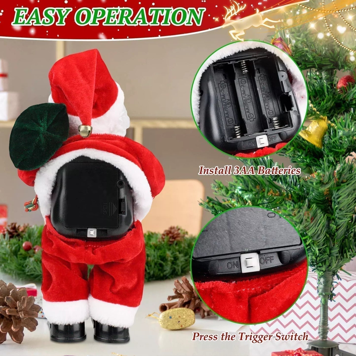 🎅Christmas sale - 50% OFF🎄Electric dancing musical Santa Claus