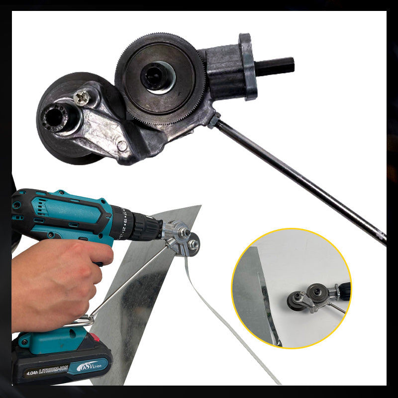 🔩 50% OFF NOW! ⚙️ Electric Drill Plate Cutter – Precise & light metal gear cutter – Attaches to any drill, cuts sheet metal without burrs – safe for DIY or workshop use ✂️✨