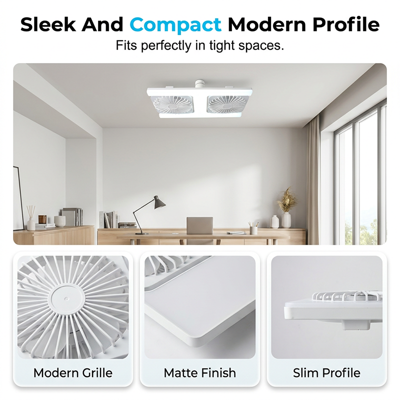 📢📢50% OFF !!!⏰Modern 2-in-1 LED Ceiling Fan Light