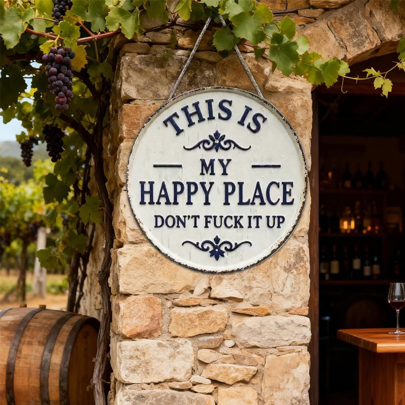 ✨ "This is my happy place" sign! 🏡