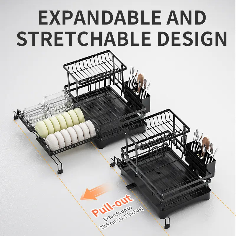 📢📢50% OFF !! ⏰Foldable Over Sink Dish Drying Rack