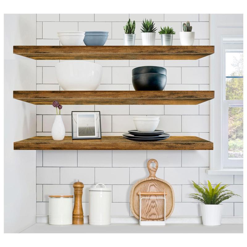 🪵Sorbus Floating Shelves for Wall, 3 Pack ExtraLong Shelving