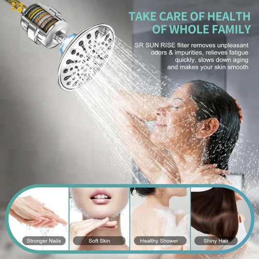 🔥 Hot Sale 50% OFF ✨20-Stage Filtered Shower Head with 5 Spray Modes