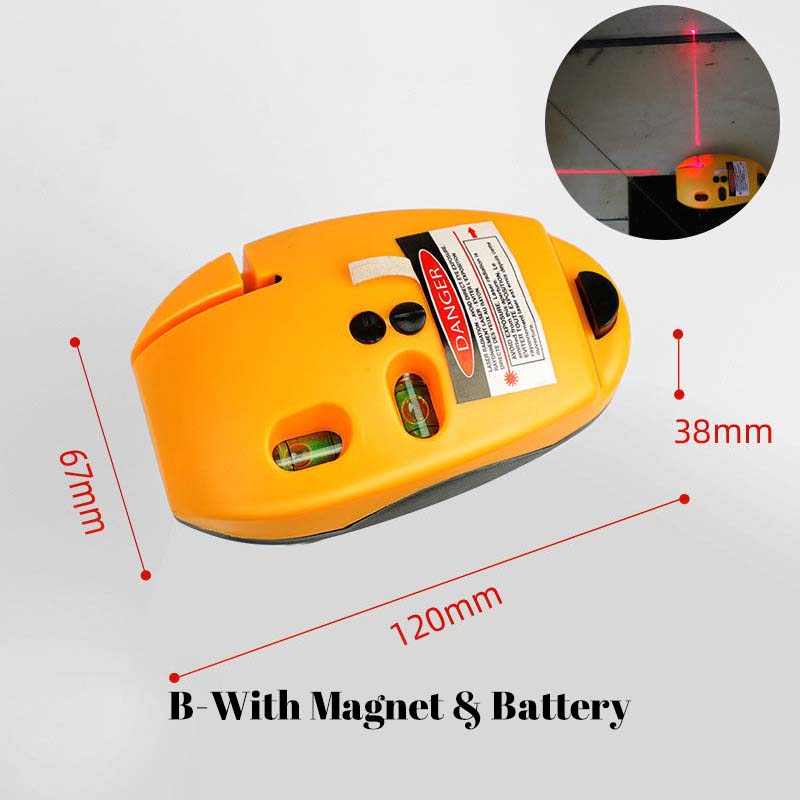 📐50% OFF NOW! 🔴90° Right Angle Laser Level – Infrared Precision Laser Line Tool, Bright Visible Beam, Compact Durable Layout Marker for Tile Laying, Shelf Mounting & Home DIY Projects