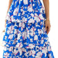 ⏰Summer Hot Sale 50% OFF💃Women's Floral Square Neck Puff Short Sleeve Smocked Tiered Dress