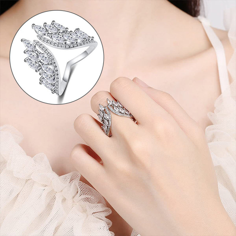 ✨New Year Offer💖✨Ring And Bracelet In Alloy With Angel Wings