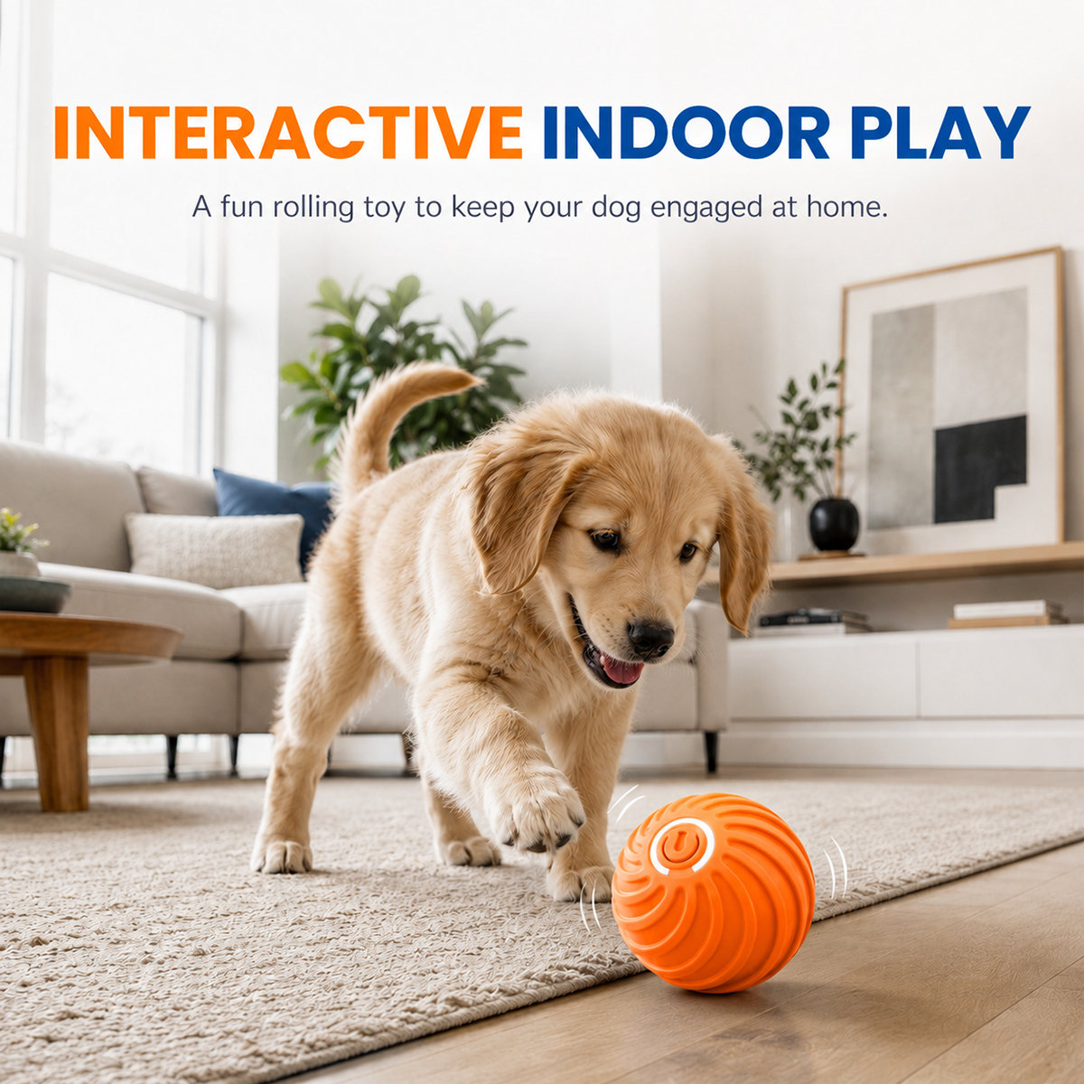🏆Limited Time Sale 50% OFF 🐶🐾Smart Interactive Bouncing Ball